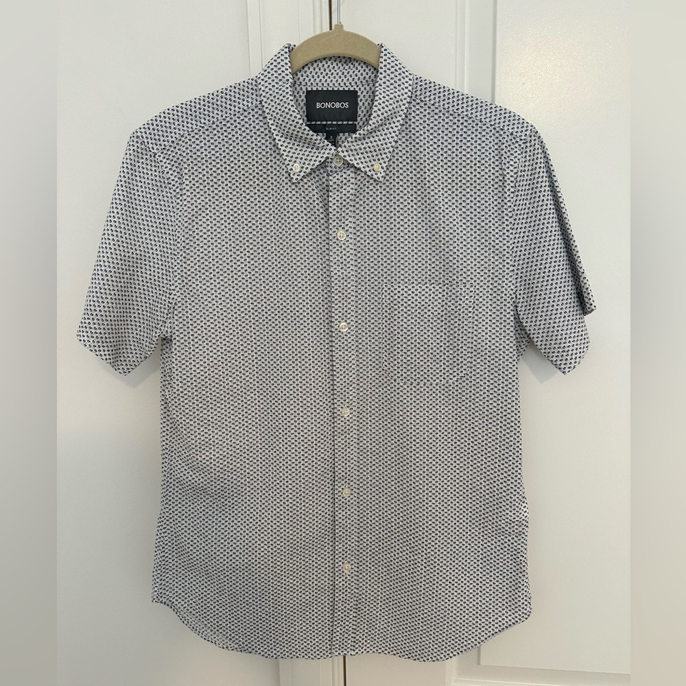 Bonobos Men's Monochrome Geometric Shirt